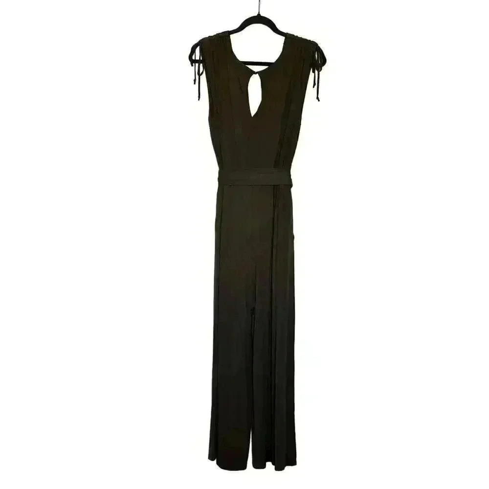 Anthropologie Moulinette Soeurs Alisande Jumpsuit in Moss Green Size SMALL - Picture 6 of 9